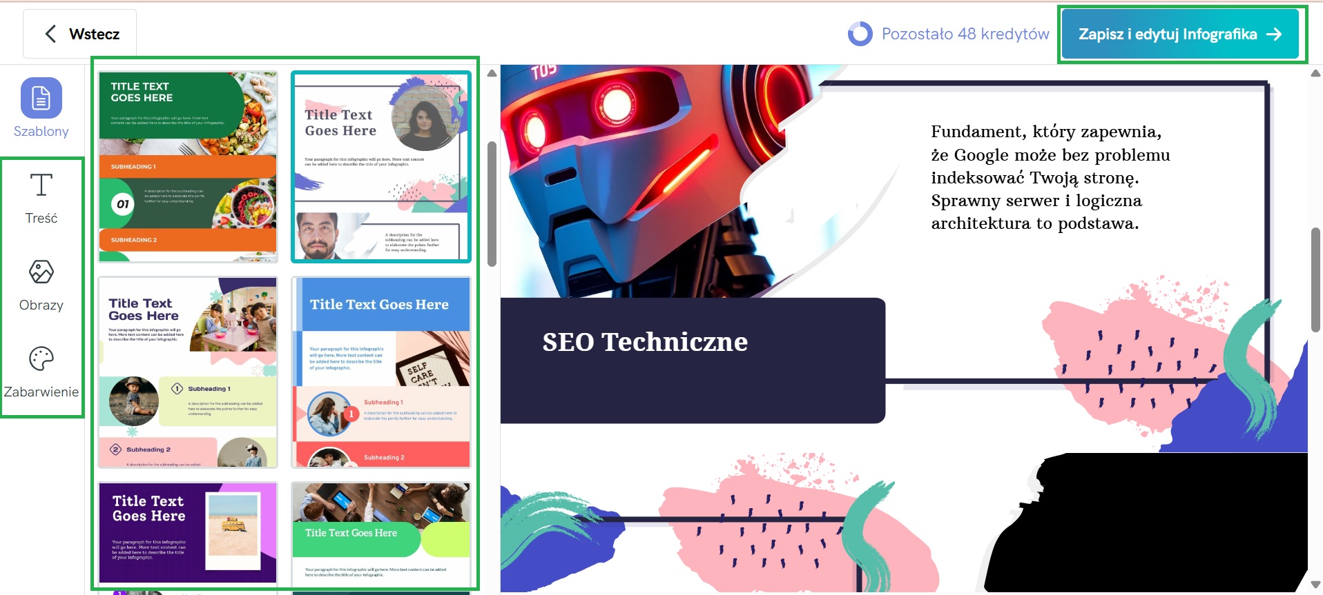 Jak wygenerować infografikę w Piktochart?