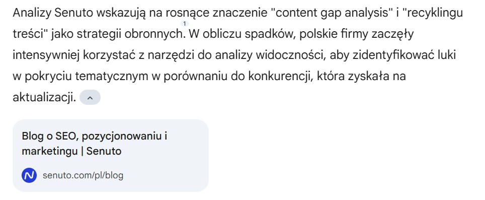 Odstrzelone źródło odpowiedzi Deep Research w Gemini