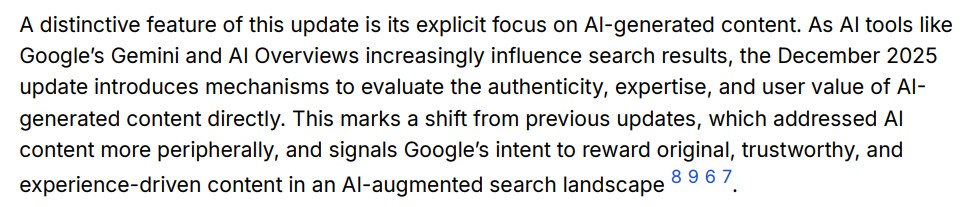 AI slop w podsumowaniach Core Updates - Le Chat Pro