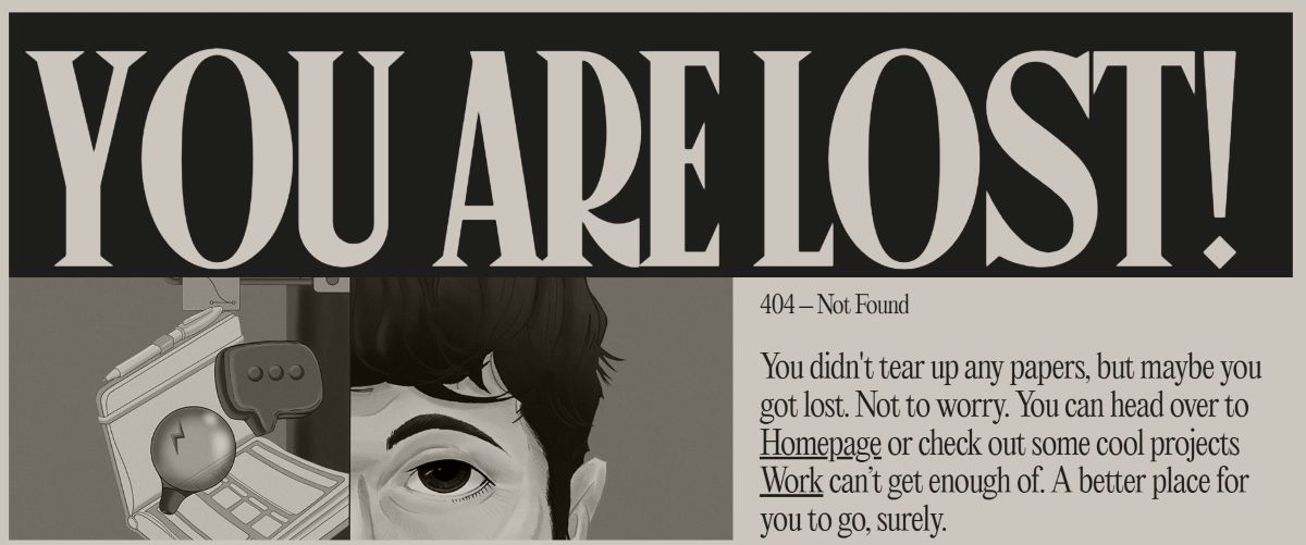 Przykład podstrony 404 - Niccolo Miranda