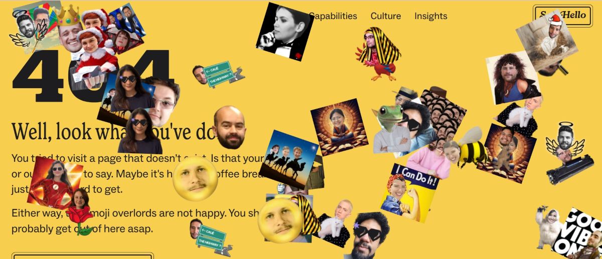 Przykład podstrony 404 - Rare Days