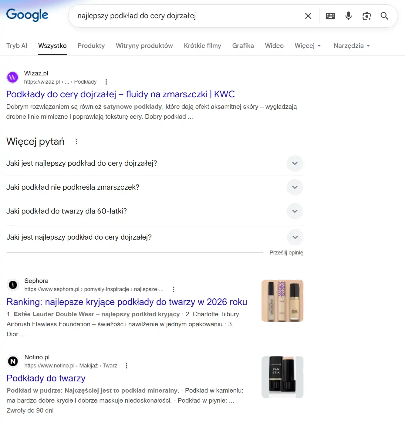 search intent - intencja komercyjna