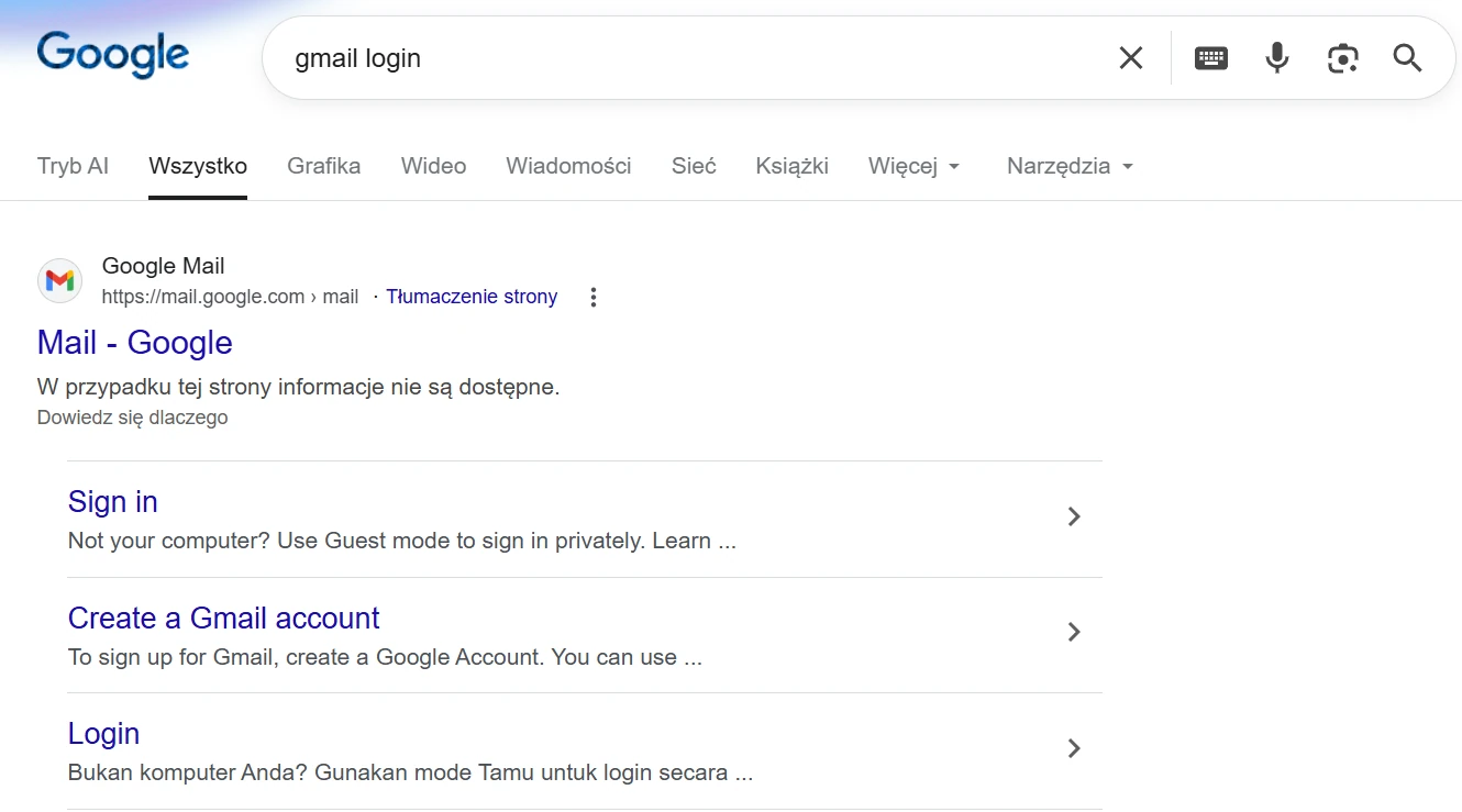 search intent - intencja nawigacyjna