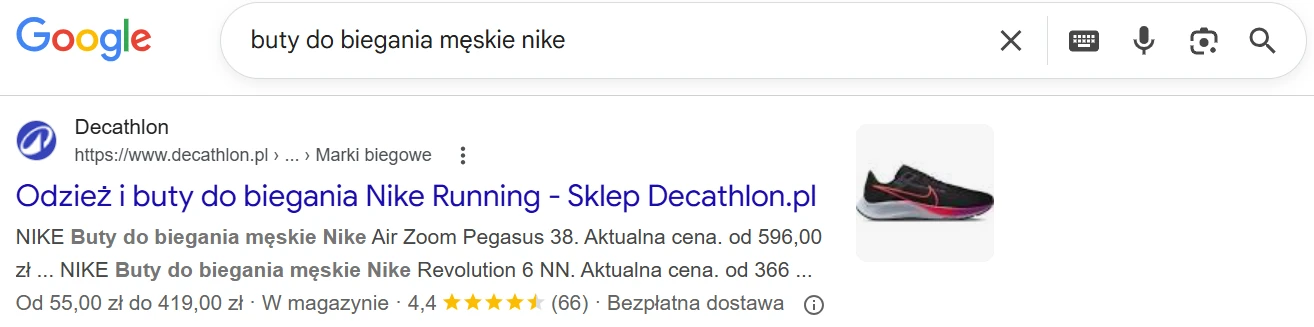 analiza serp - rich snippets